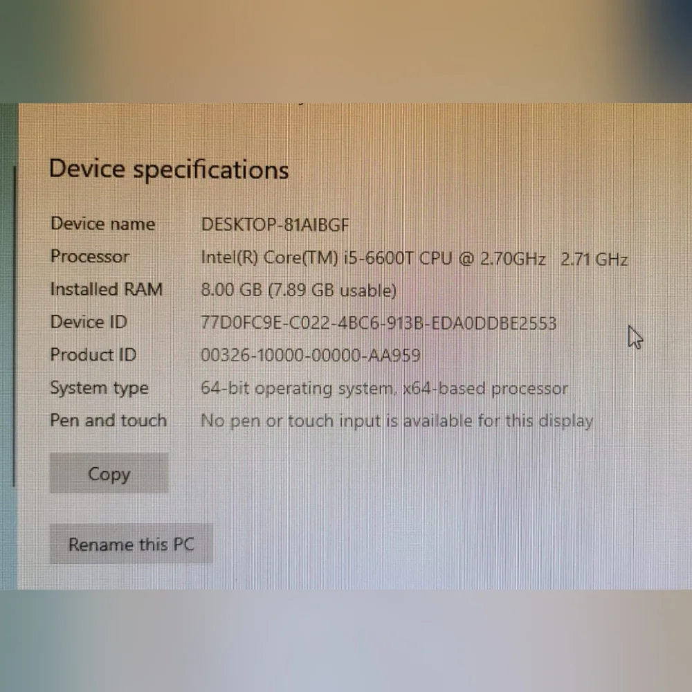 HP Desktop Computer For Sale Full Package in Excellent Condition